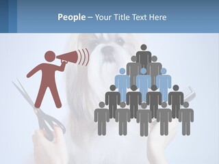 Hairdresser's Dog PowerPoint Template