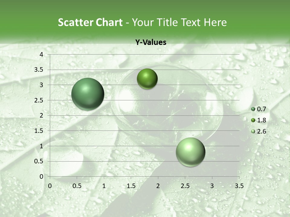A Drop Of Water On A Leaf PowerPoint Template