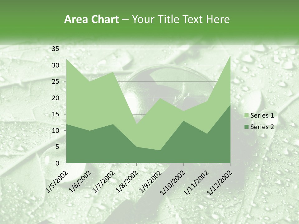 A Drop Of Water On A Leaf PowerPoint Template