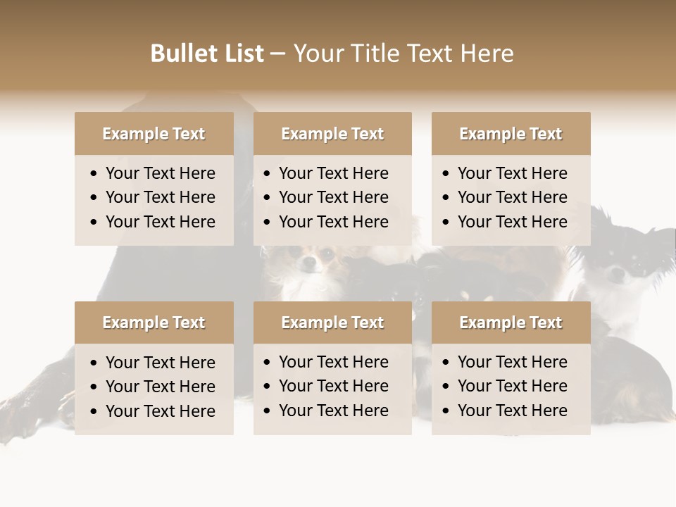 Family Photo Of Dogs PowerPoint Template