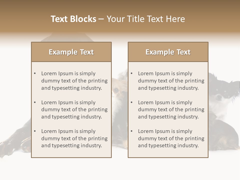 Family Photo Of Dogs PowerPoint Template