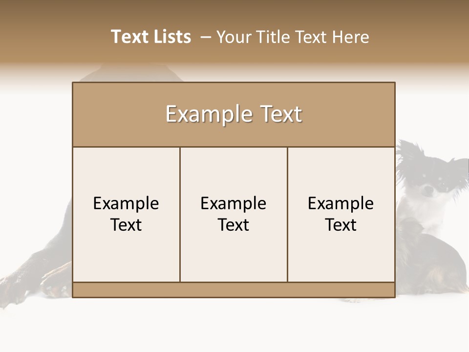 Family Photo Of Dogs PowerPoint Template