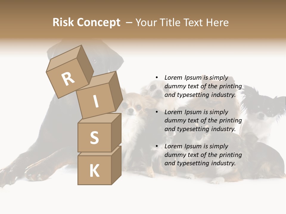 Family Photo Of Dogs PowerPoint Template