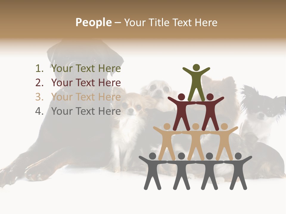 Family Photo Of Dogs PowerPoint Template