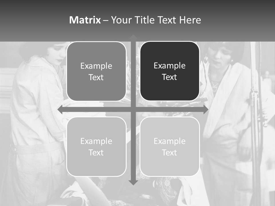 The Girl At The Hairdresser PowerPoint Template