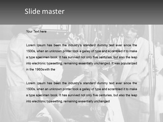 The Girl At The Hairdresser PowerPoint Template