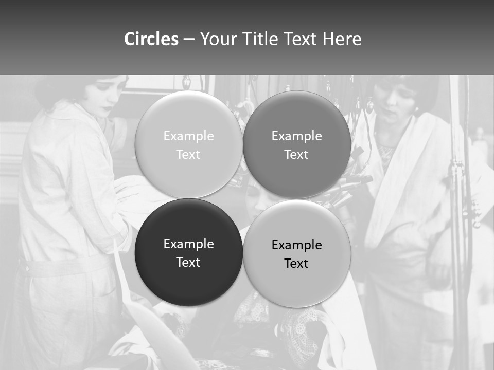 The Girl At The Hairdresser PowerPoint Template