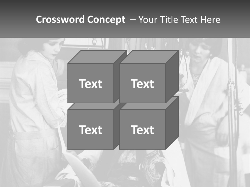 The Girl At The Hairdresser PowerPoint Template