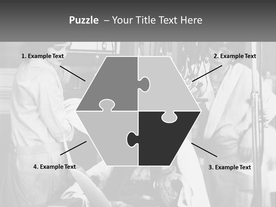 The Girl At The Hairdresser PowerPoint Template