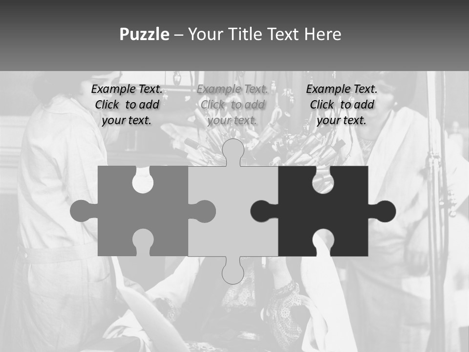 The Girl At The Hairdresser PowerPoint Template