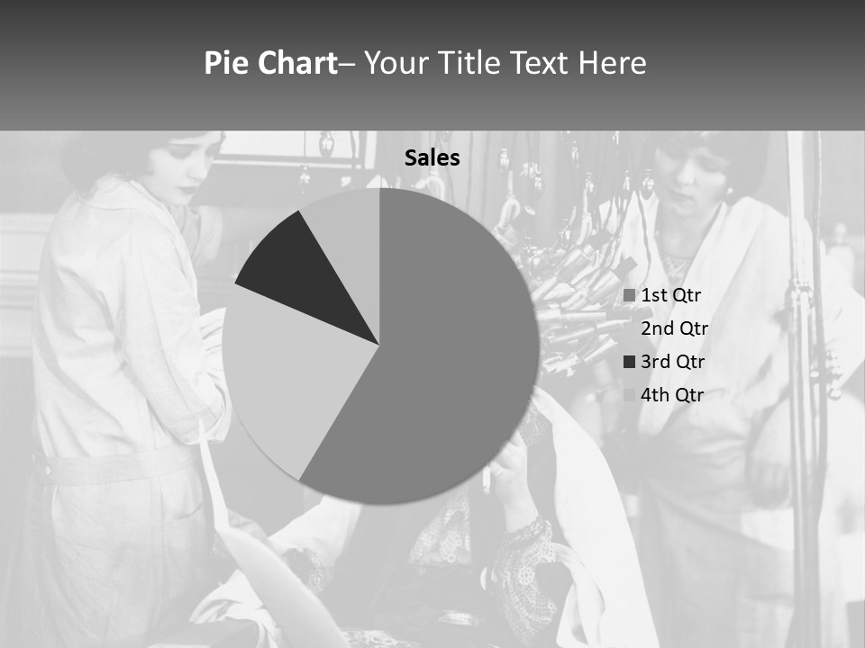 The Girl At The Hairdresser PowerPoint Template