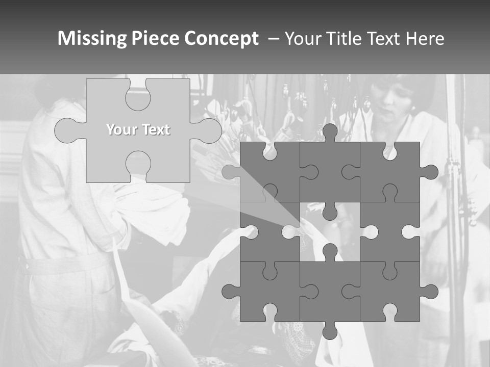 The Girl At The Hairdresser PowerPoint Template