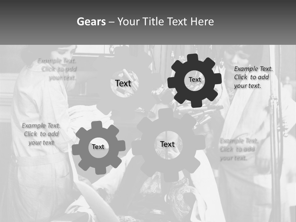 The Girl At The Hairdresser PowerPoint Template