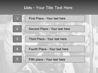 The Girl At The Hairdresser PowerPoint Template