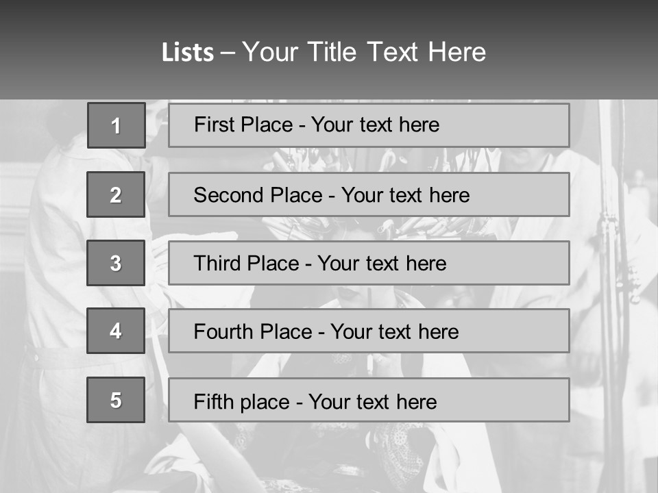 The Girl At The Hairdresser PowerPoint Template