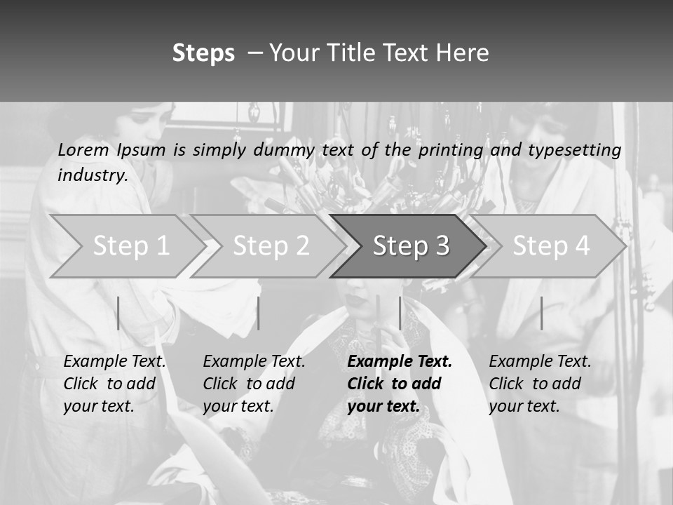 The Girl At The Hairdresser PowerPoint Template