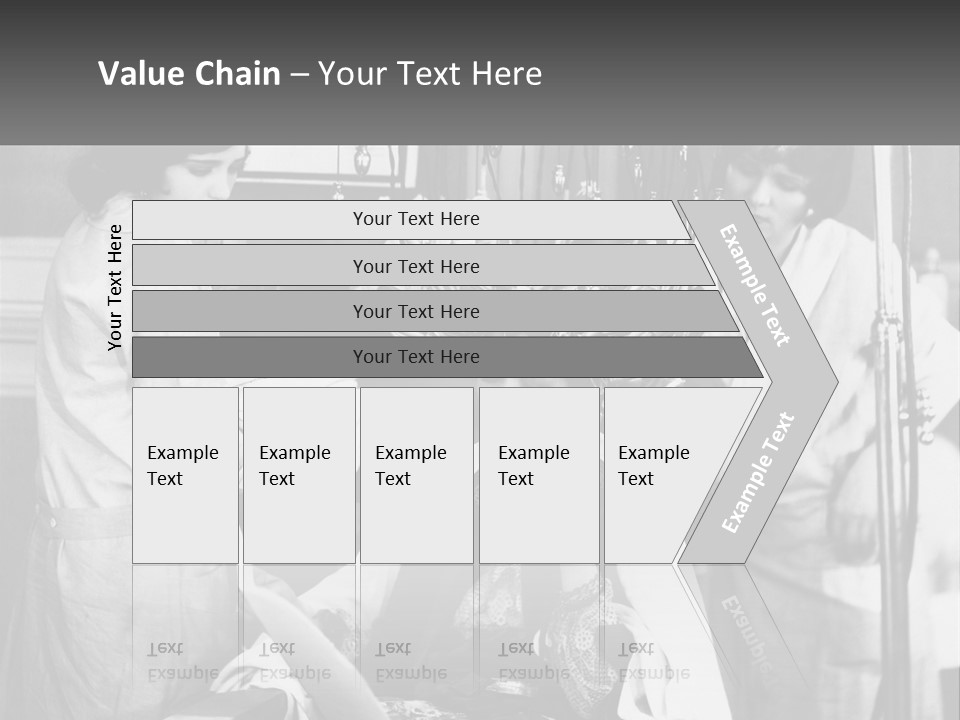 The Girl At The Hairdresser PowerPoint Template
