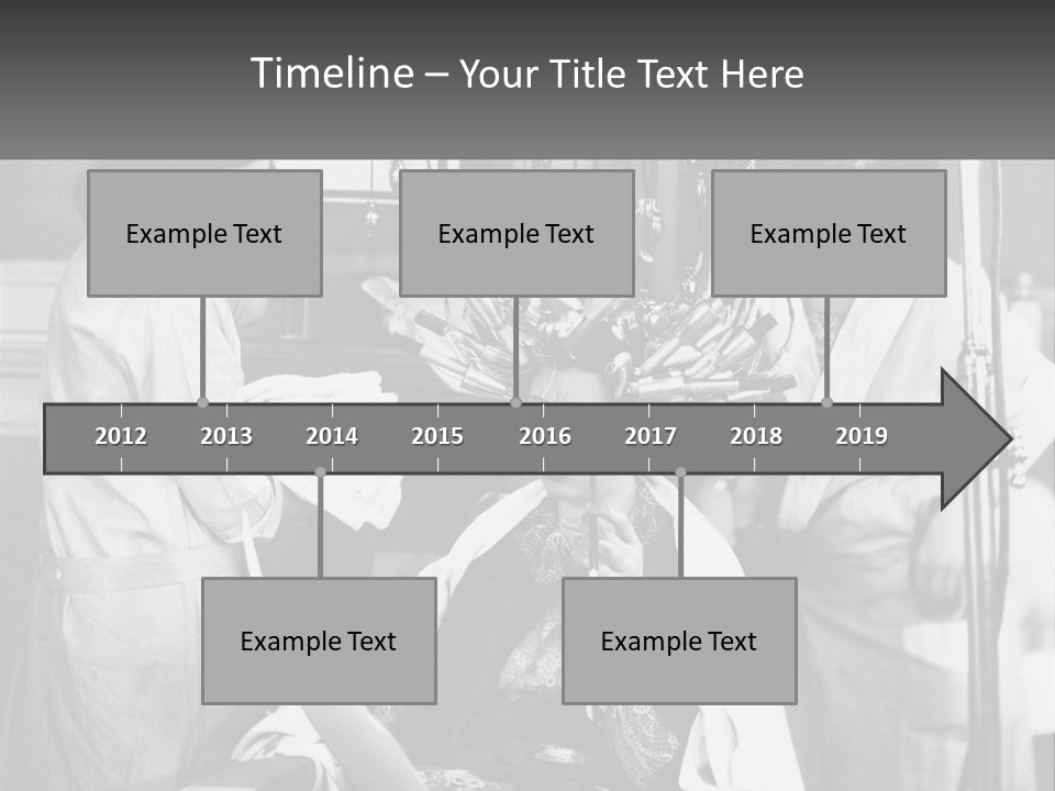 The Girl At The Hairdresser PowerPoint Template