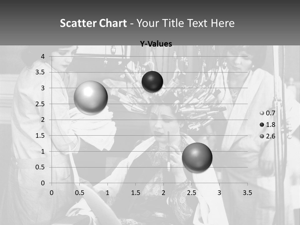 The Girl At The Hairdresser PowerPoint Template