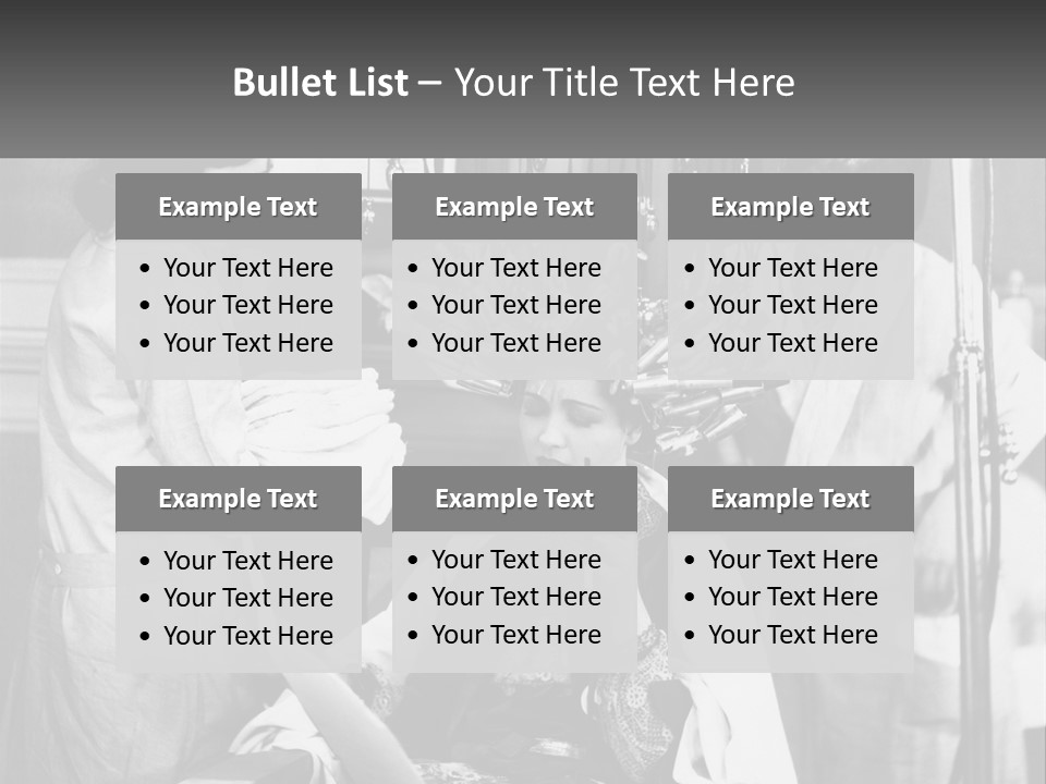 The Girl At The Hairdresser PowerPoint Template