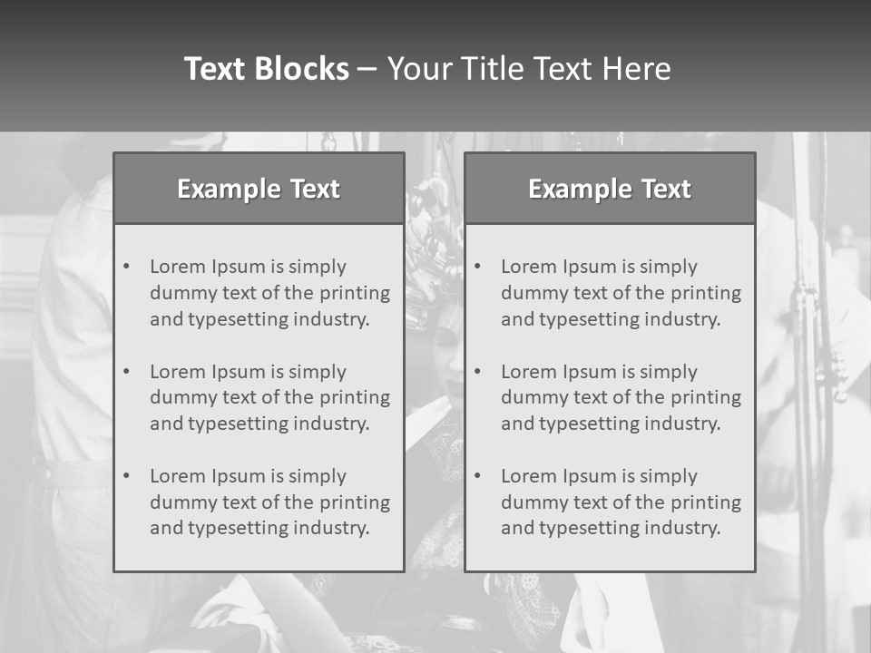 The Girl At The Hairdresser PowerPoint Template