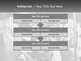 The Girl At The Hairdresser PowerPoint Template