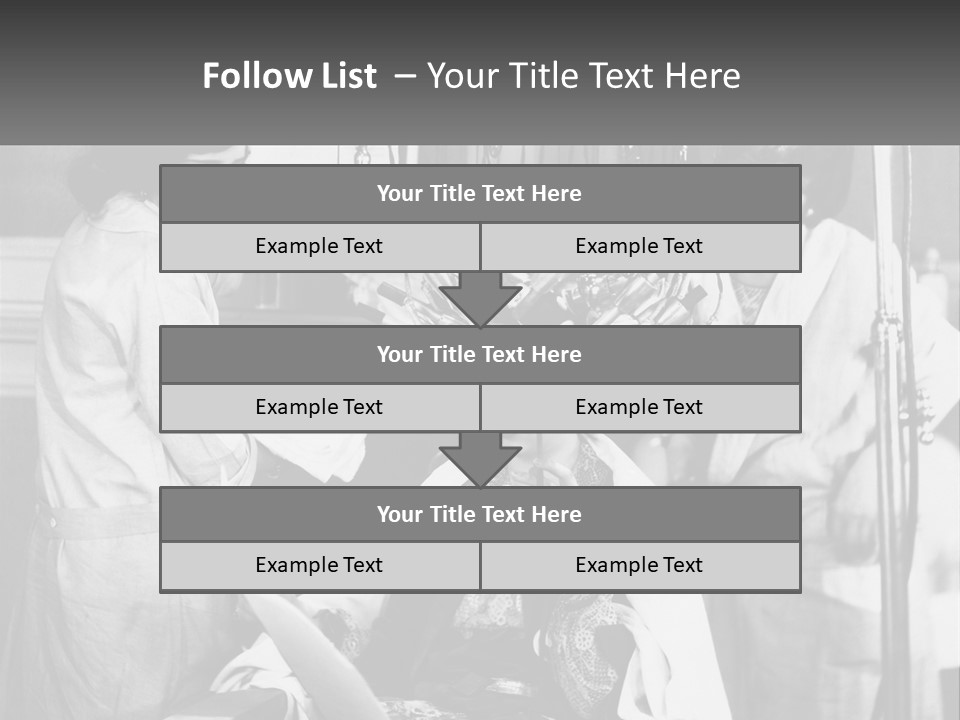 The Girl At The Hairdresser PowerPoint Template