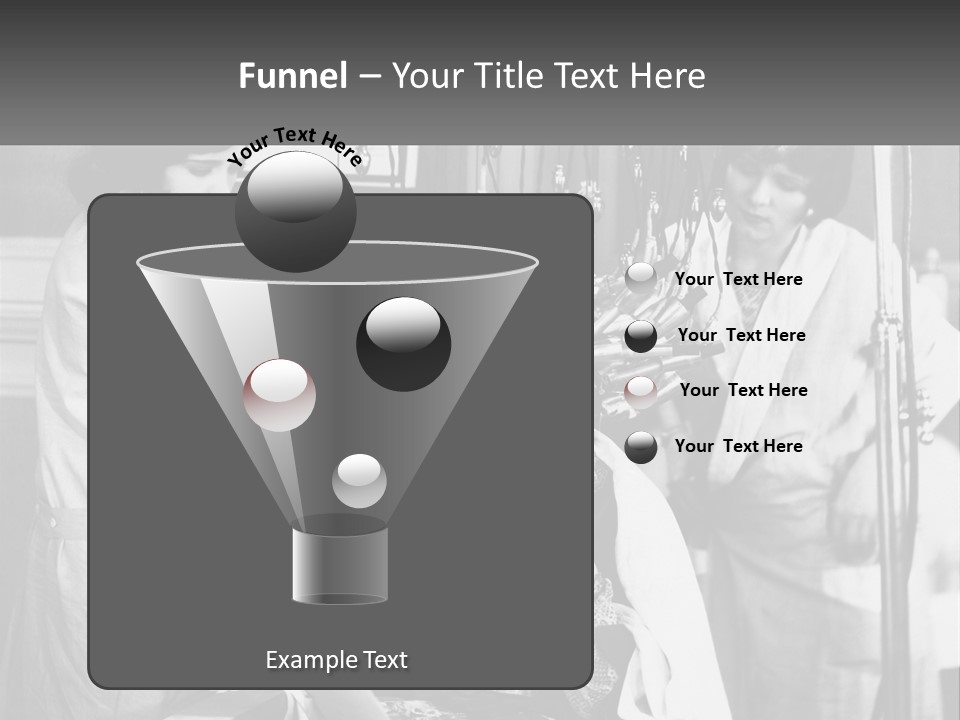 The Girl At The Hairdresser PowerPoint Template