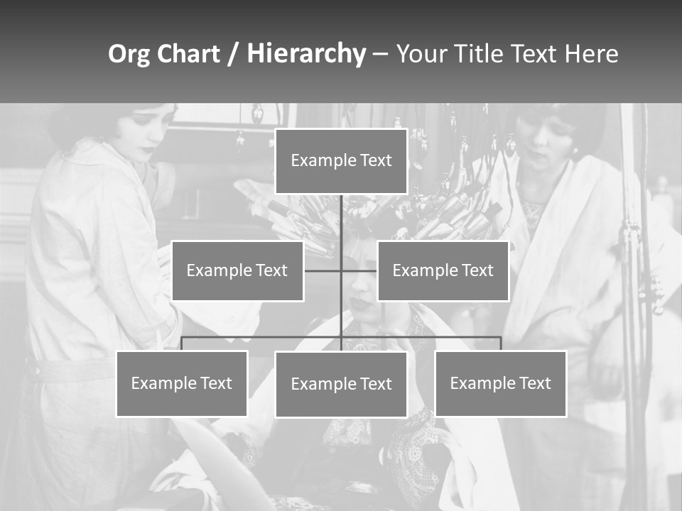 The Girl At The Hairdresser PowerPoint Template