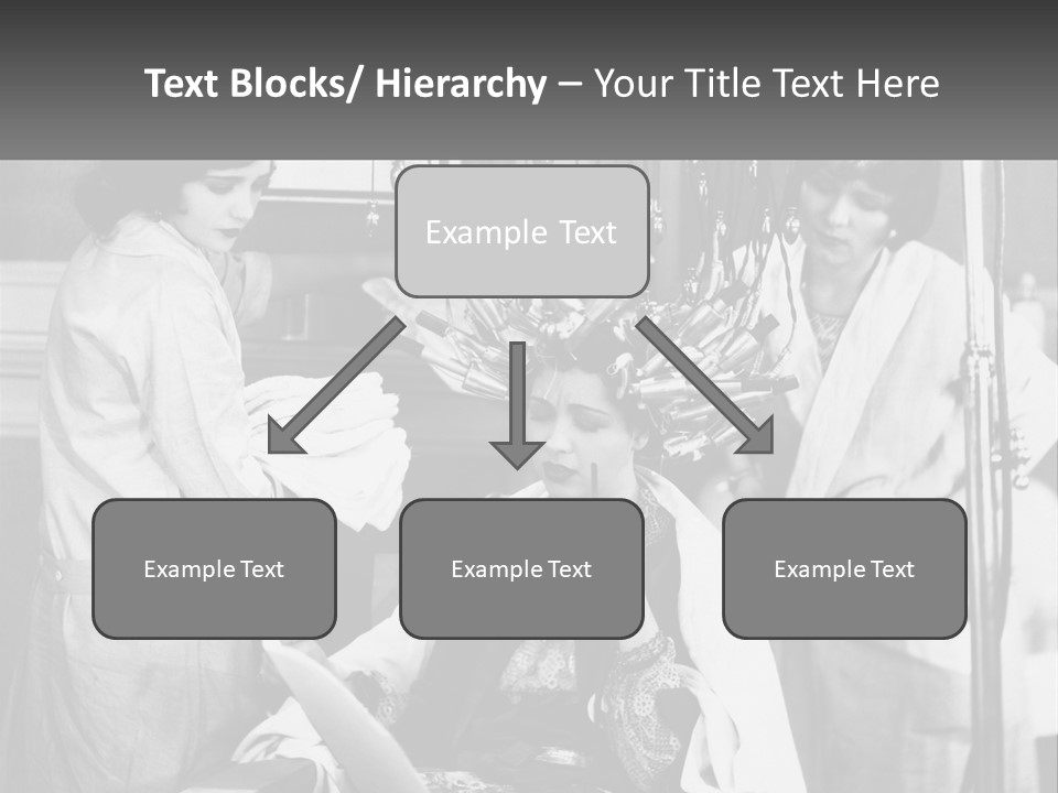 The Girl At The Hairdresser PowerPoint Template