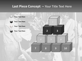 The Girl At The Hairdresser PowerPoint Template