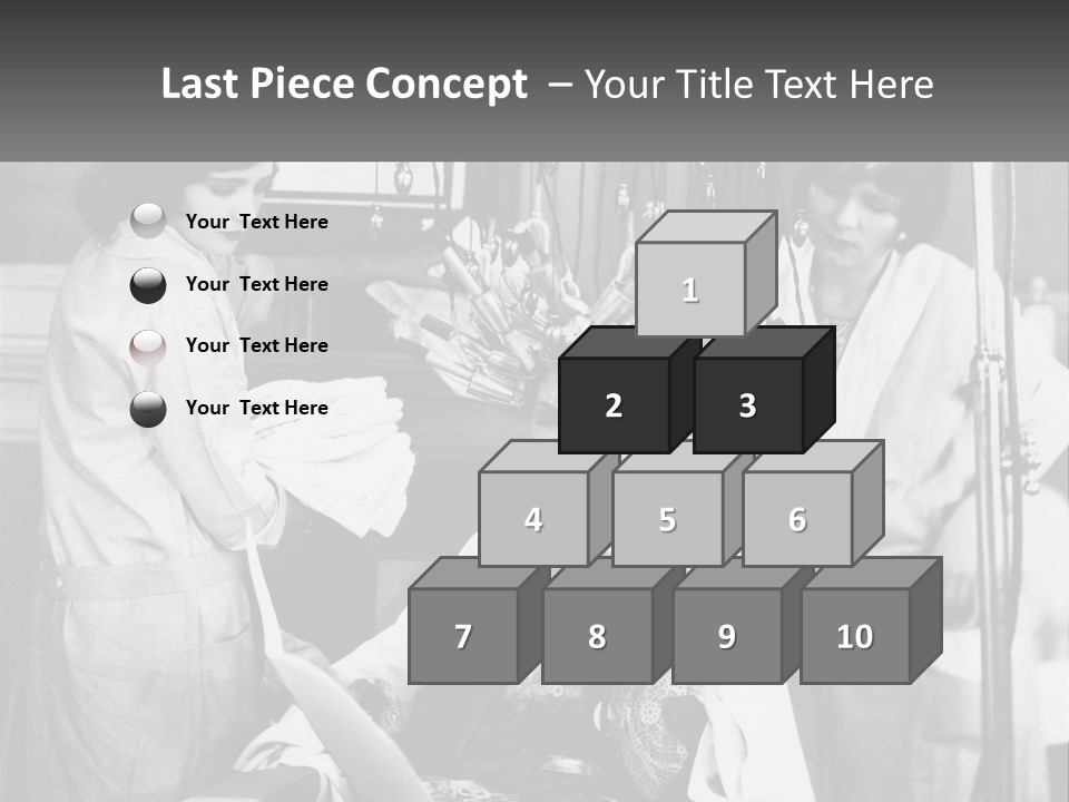 The Girl At The Hairdresser PowerPoint Template