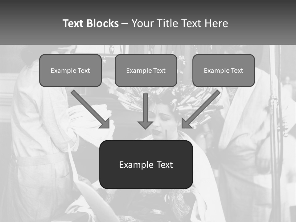 The Girl At The Hairdresser PowerPoint Template