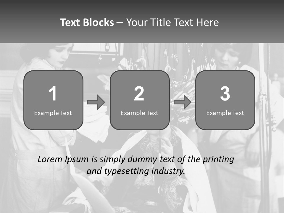 The Girl At The Hairdresser PowerPoint Template