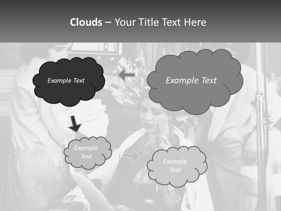 The Girl At The Hairdresser PowerPoint Template