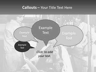 The Girl At The Hairdresser PowerPoint Template