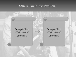 The Girl At The Hairdresser PowerPoint Template