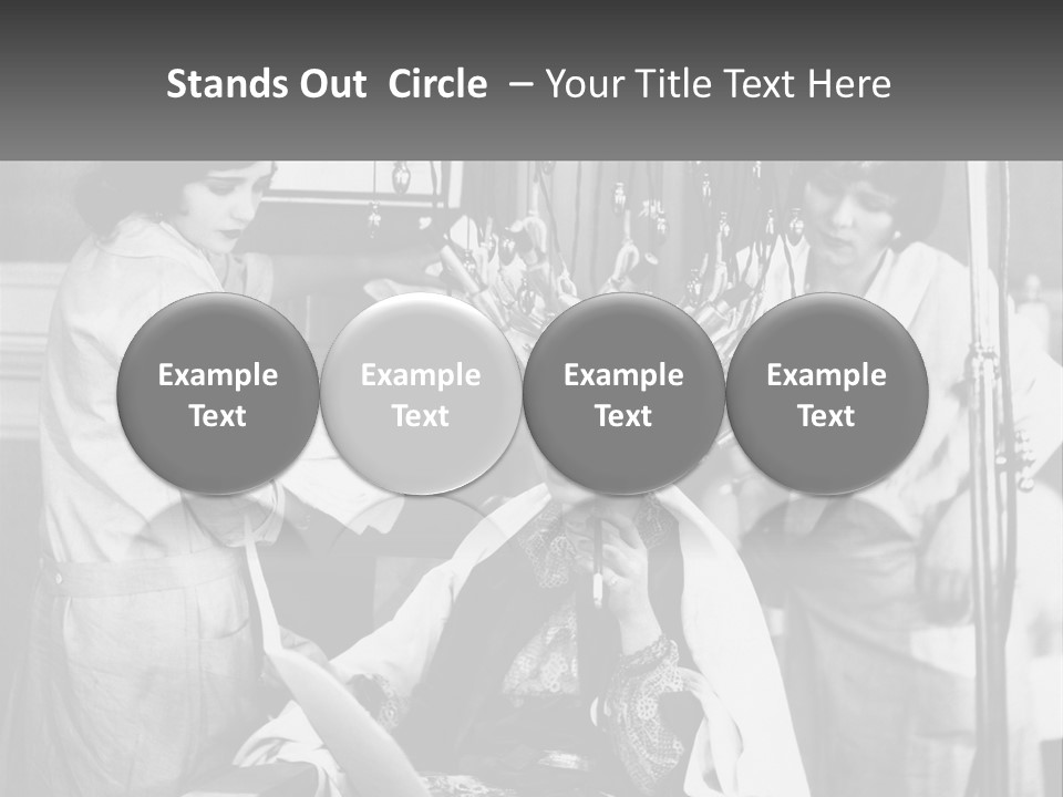 The Girl At The Hairdresser PowerPoint Template