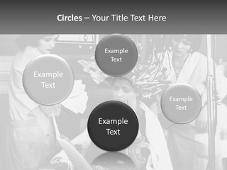 The Girl At The Hairdresser PowerPoint Template