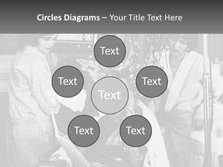 The Girl At The Hairdresser PowerPoint Template