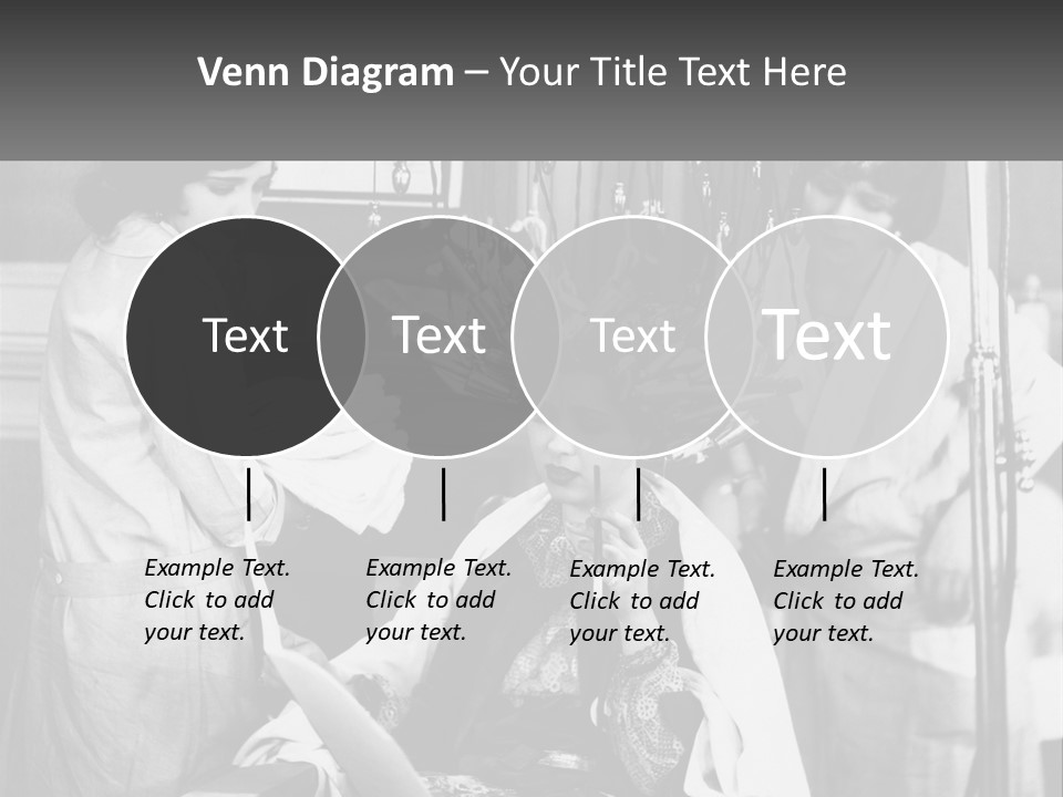 The Girl At The Hairdresser PowerPoint Template