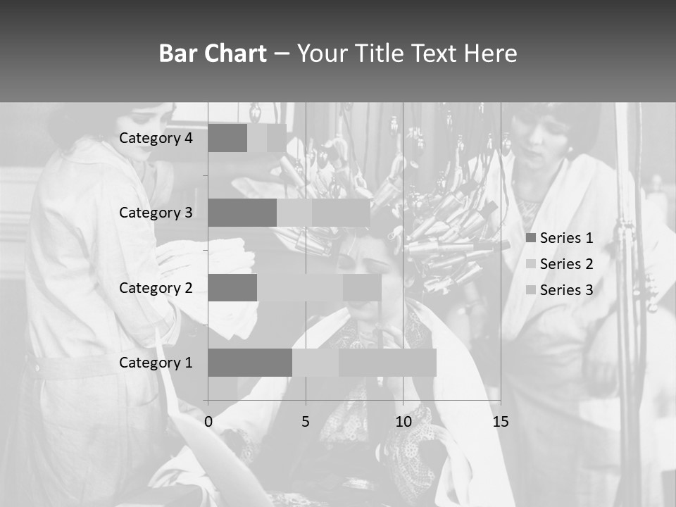 The Girl At The Hairdresser PowerPoint Template