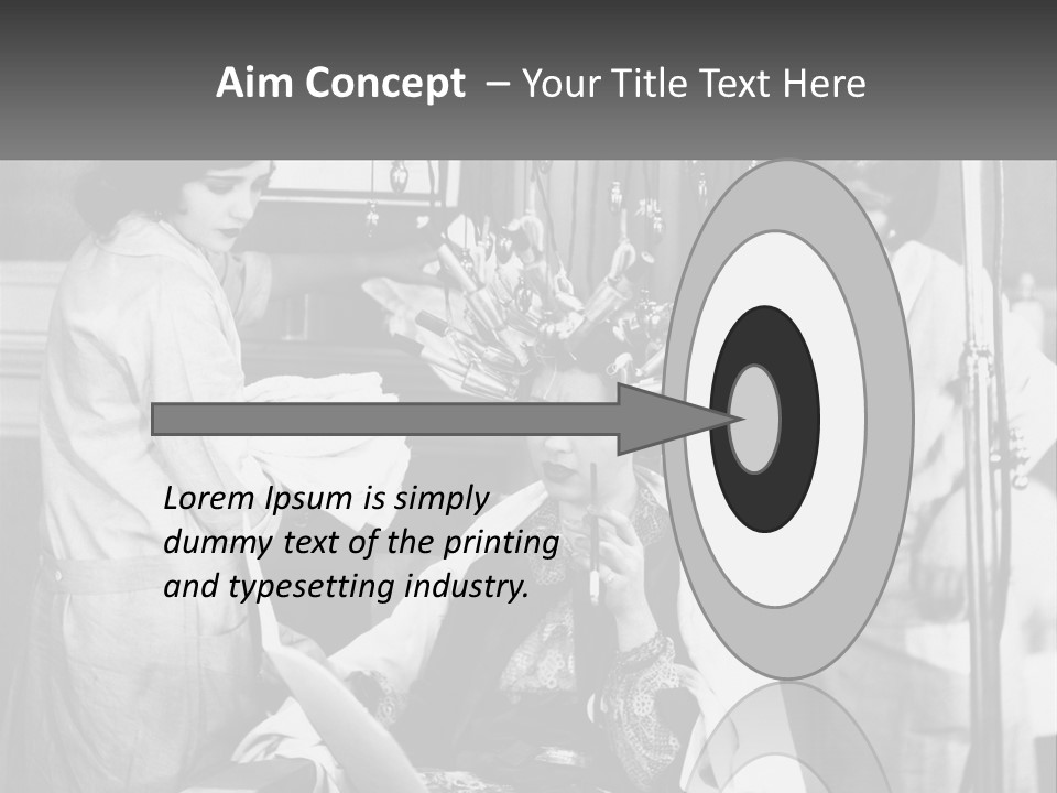 The Girl At The Hairdresser PowerPoint Template