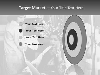 The Girl At The Hairdresser PowerPoint Template