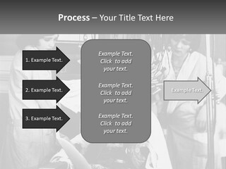 The Girl At The Hairdresser PowerPoint Template
