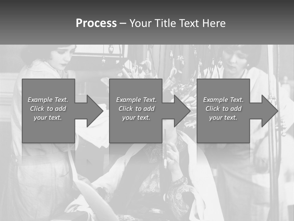 The Girl At The Hairdresser PowerPoint Template