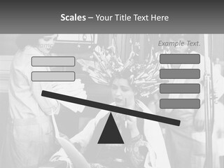 The Girl At The Hairdresser PowerPoint Template