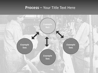 The Girl At The Hairdresser PowerPoint Template