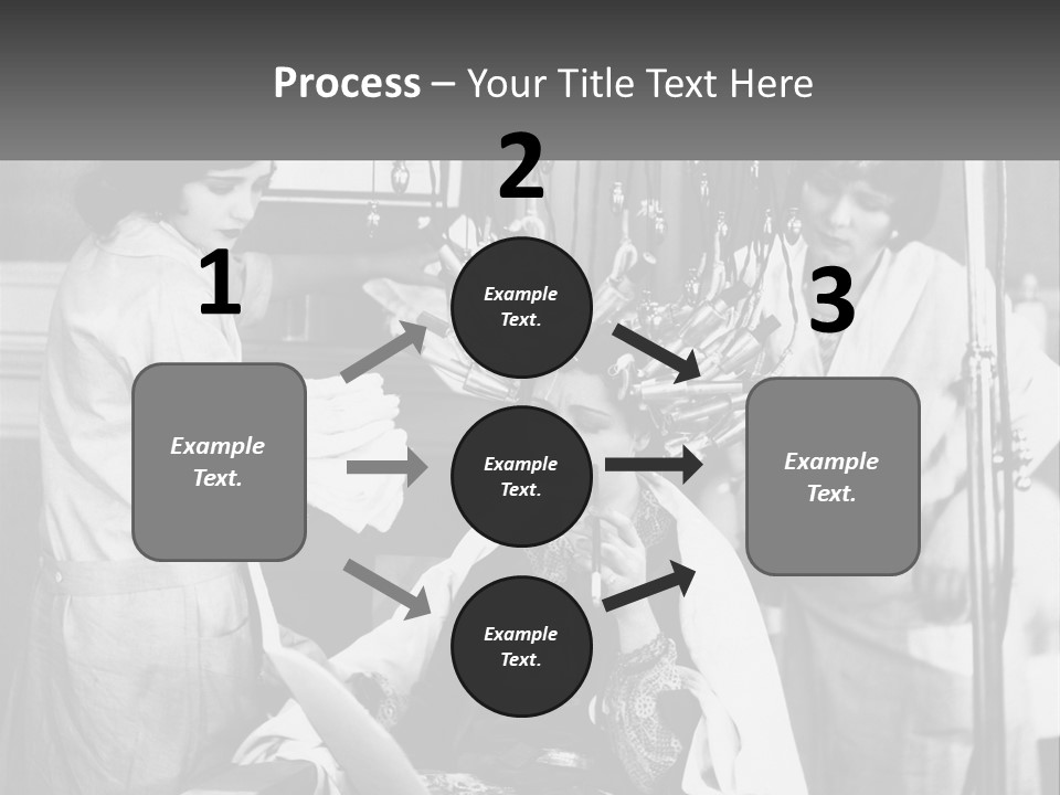 The Girl At The Hairdresser PowerPoint Template