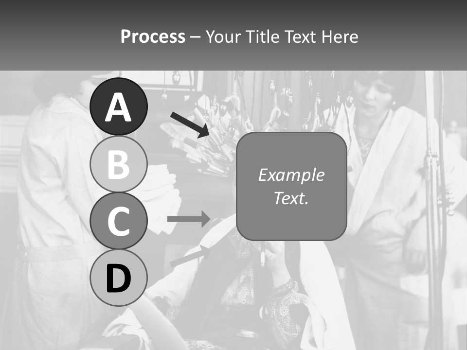 The Girl At The Hairdresser PowerPoint Template
